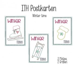 ITH Postkarte - Winter Time Set - Frau H.